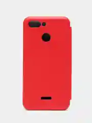 Красный чехол книжка для Xiaomi Redmi 6