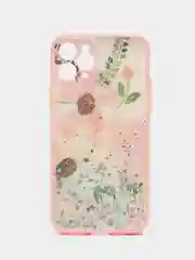 Чехол с блёстками цветы для iPhone X/ XS / 11 Pro