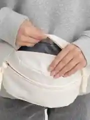 Белый яркая поясная сумка через плечо, спортивная, бананка унисекс
