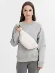 Белый яркая поясная сумка через плечо, спортивная, бананка унисекс