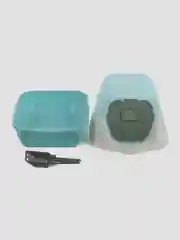 Голубой кошачий туалет, закрытый лоток, для удержания запаха. 2в1