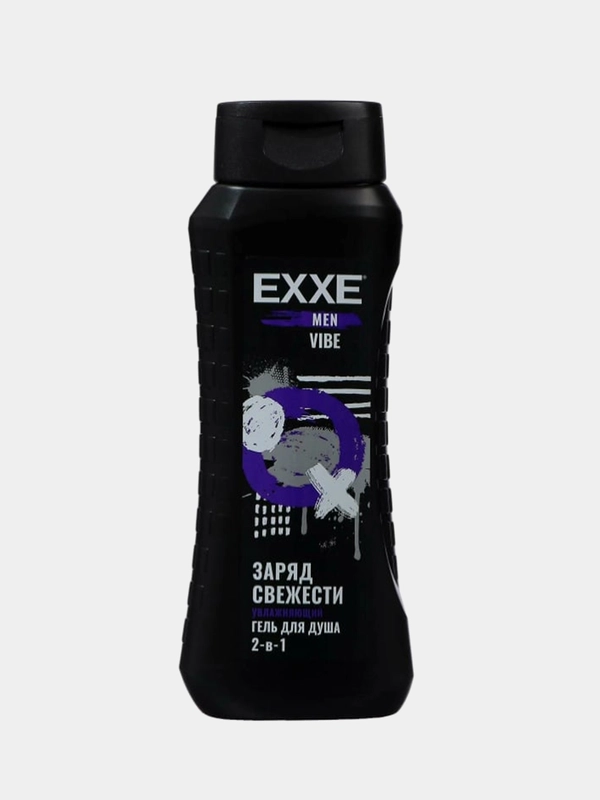 Гель для душа 2 в 1 EXXE MEN VIBE "Заряд свежести", увлажняющий, 400 мл