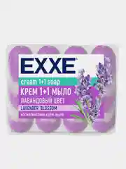 Крем-мыло косметическое 1+1 EXXE "Лавандовый цвет", 4 штуки по 75 г