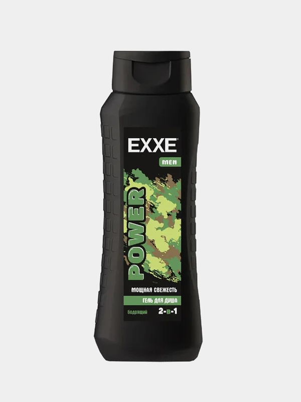 Гель для душа 2 в 1 EXXE MEN POWER "Мощная свежесть", бодрящий, 400 мл
