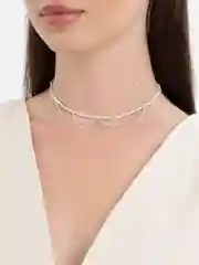 Ледяной чокер из бисера