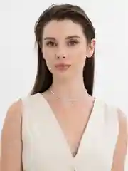Ледяной чокер из бисера