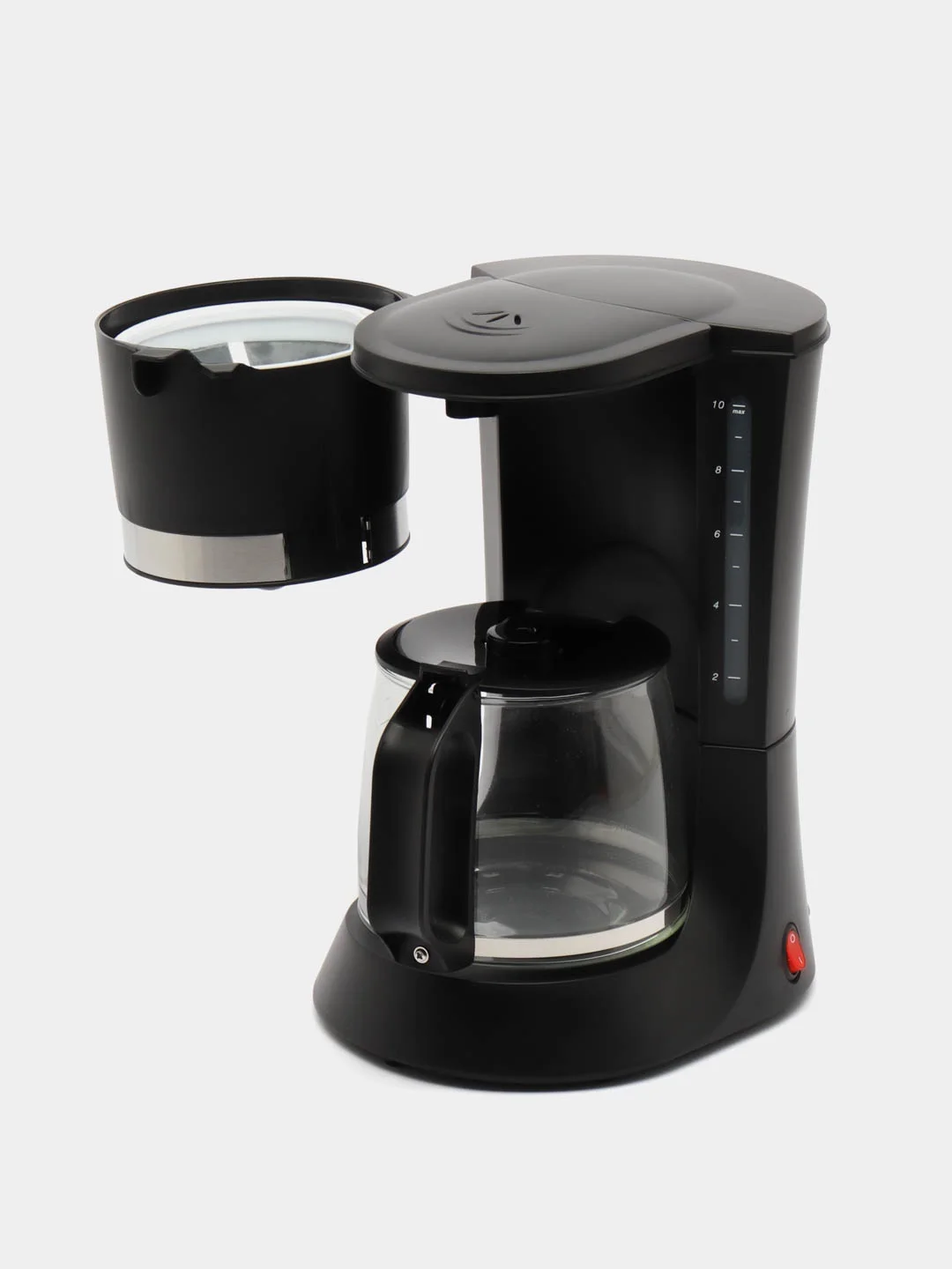 Черный кофеварка капельная электрическая Sakura SA-6117BK, 1,2 л