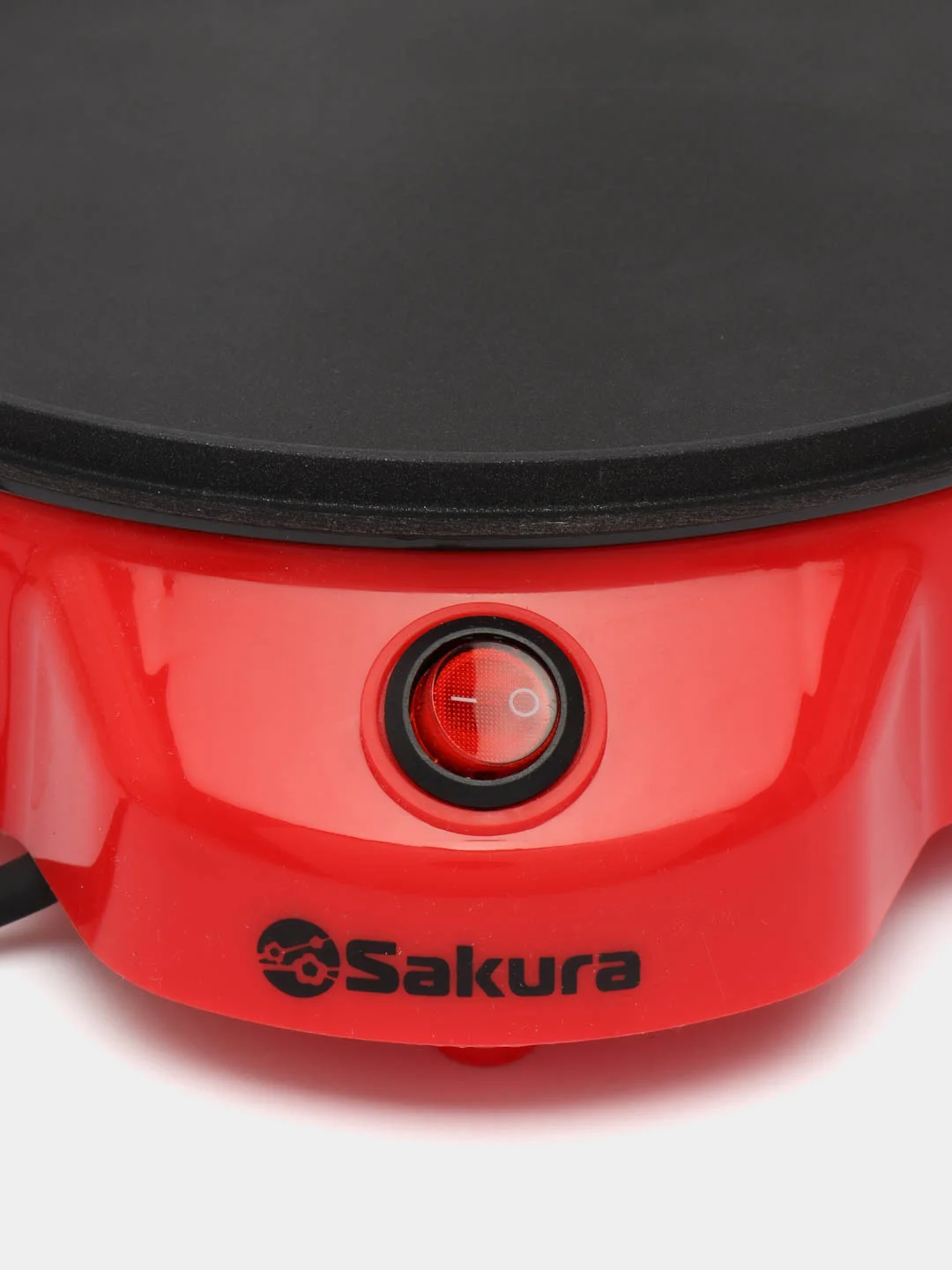 Красный блинница электрическая Sakura SA-7418R, 900 Вт, 20 см