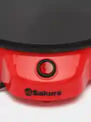 Красный блинница электрическая Sakura SA-7418R, 900 Вт, 20 см