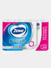 Туалетная бумага Zewa Deluxe Без аромата, 3 слоя, 24 рулона