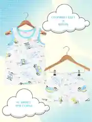 Серый комплект нижнего белья для мальчика: майка, трусы-боксеры