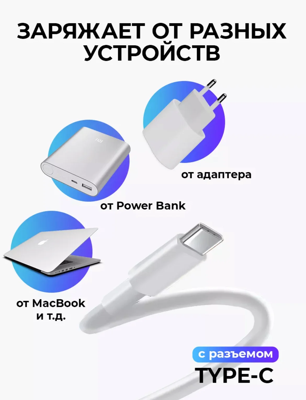 Кабель зарядный для iPhone, с быстрой зарядкой, 1м и 2м