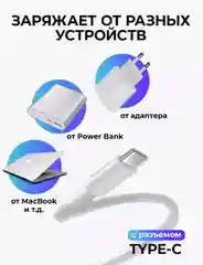 Кабель зарядный для iPhone, с быстрой зарядкой, 1м и 2м