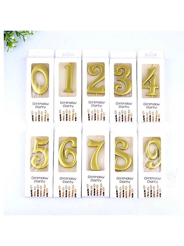 Свечи для торта / свечи цифры 0,1,2,3,4,5,6,7,8,9 оформление торта