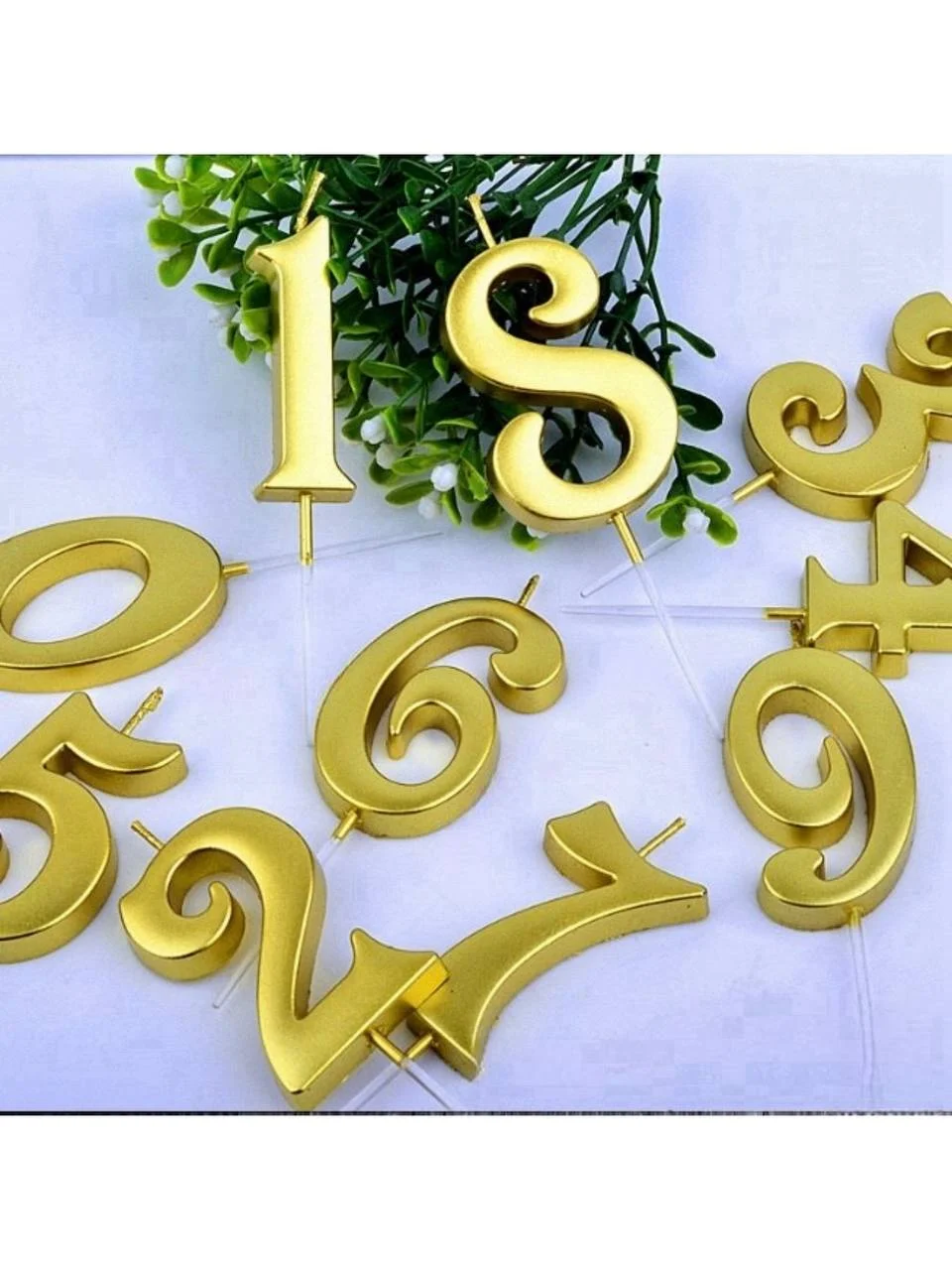 Свечи для торта / свечи цифры 0,1,2,3,4,5,6,7,8,9 оформление торта