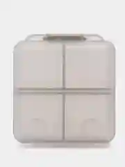 Серый таблетница, 7х7,8х3,5 см, 6 секций, складная, квадрат, цвет МИКС