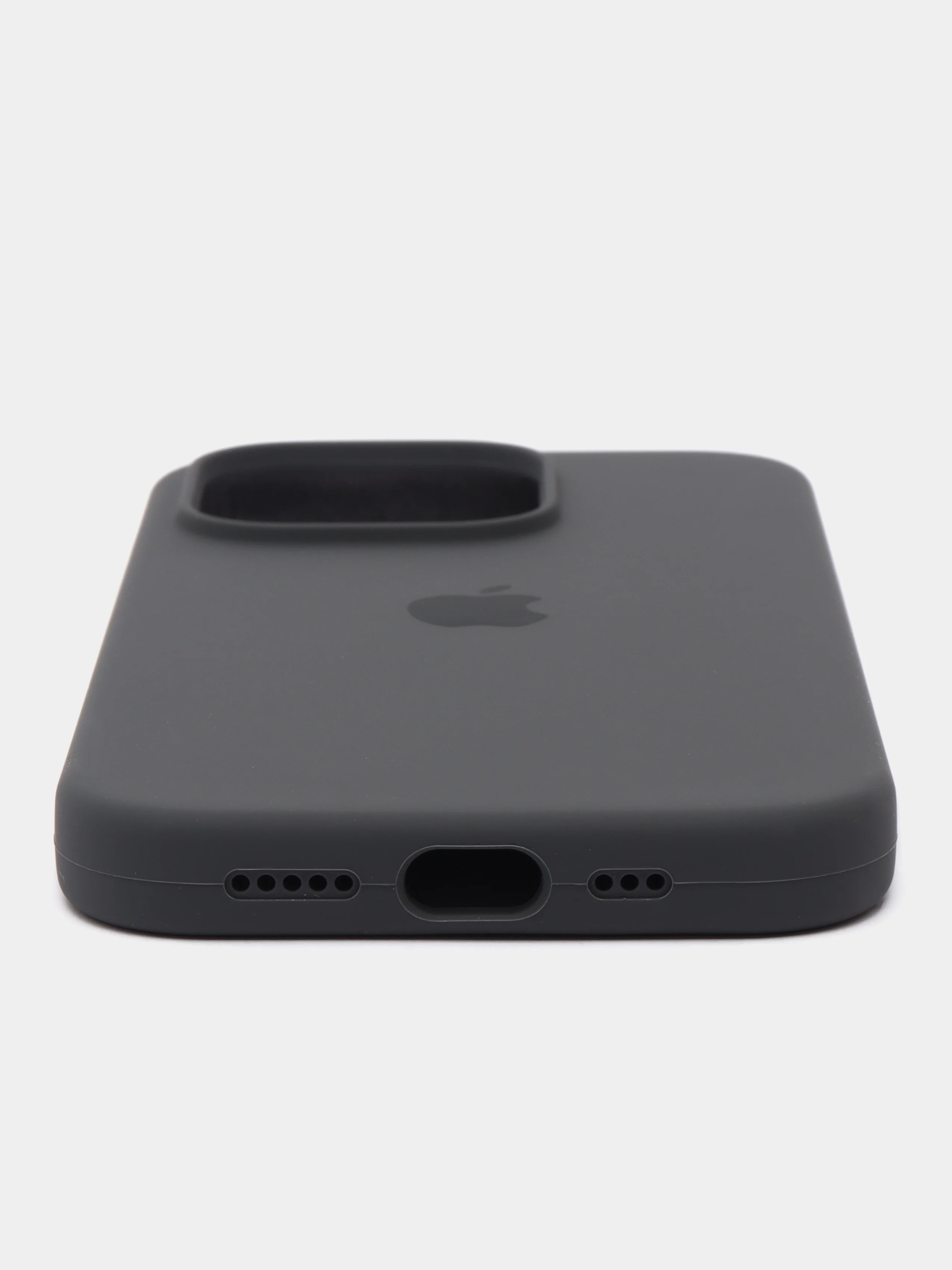 Серый чехол iPhone, Айфон 11, 13, 14, 15, Про Макс, Pro Max, силиконовый Silicone Case