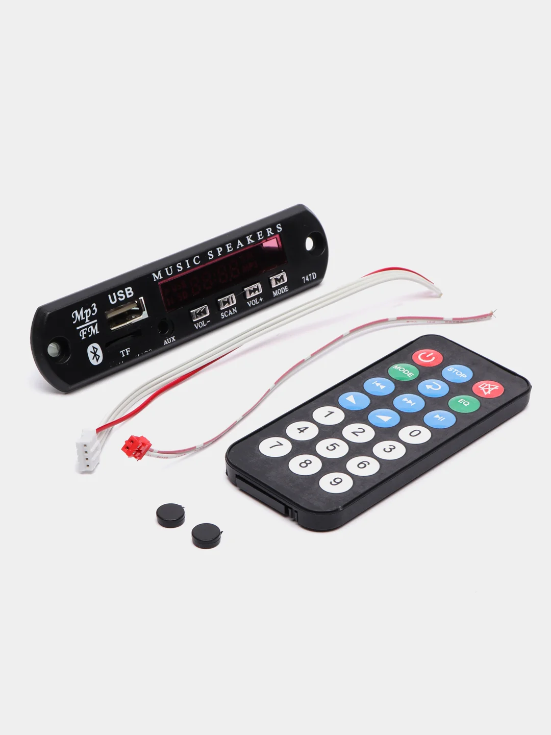 Bluetooth модуль Q10, FM, USB, AUX, пульт ДУ