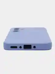 Сиреневый чехол для Samsung Galaxy A35 (Самсунг Гэлакси А35), силиконовый