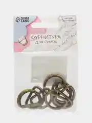 Полукольцо для сумок, d = 20 мм, толщина - 3 мм, 10 шт, цвет антик