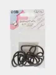 Полукольца для сумок, d = 25 мм, толщина - 3 мм, 10 шт, цвет никель