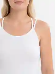 Белый женская майка бесшовная
