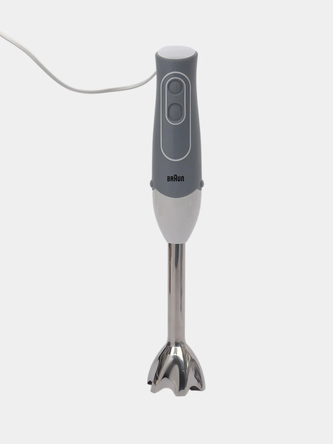 Белый блендер погружной Braun MQ535 SAUCE, 600 Вт, 3 насадки, 2 скорости