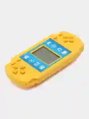 Желтый тетрис, в виде игровой консоли, знаменитая игра, тетрис классический