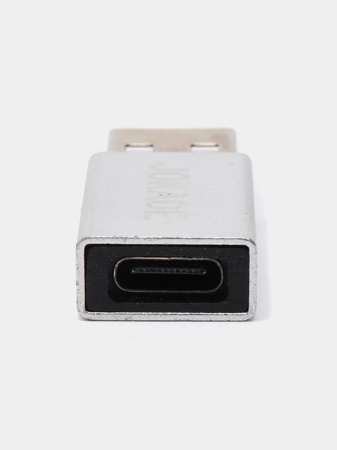 Серебряный переходник USB 2.0 на Type-C, адаптер