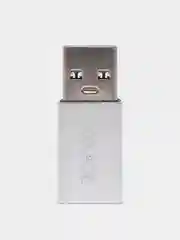 Серебряный переходник USB 2.0 на Type-C, адаптер