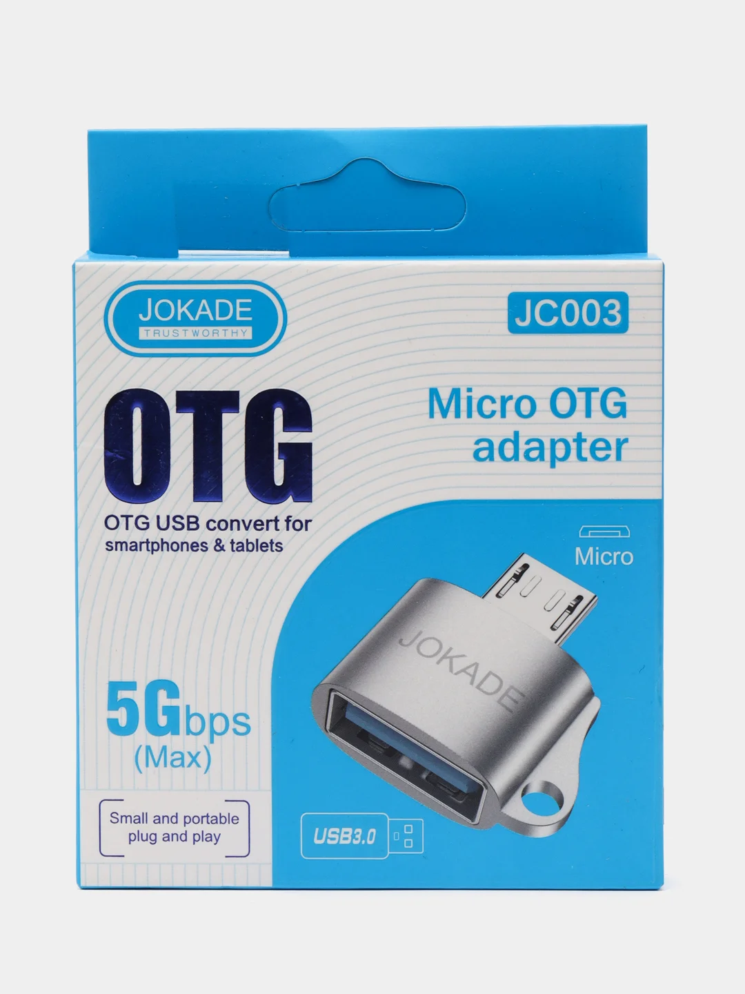 Переходник Micro на Type A 3.0, OTG Adapter