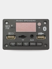 Аудио модуль MP3 Bluetooth AUX врезной с пультом и шлейфами 12V
