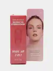 Кораллово-розовый румяна для лица,сухие со спонжиком