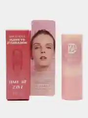 Кораллово-розовый румяна для лица,сухие со спонжиком