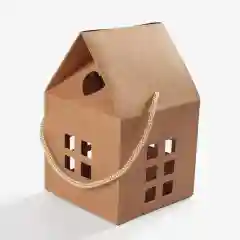 Коробка самосборная "Домик", 15 шт, белый, крафт, Color Si
