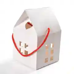 Коробка самосборная "Домик", 15 шт, белый, крафт, Color Si