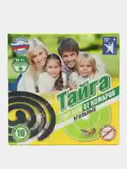 Спирали от комаров угольные, Тайга, 10 шт