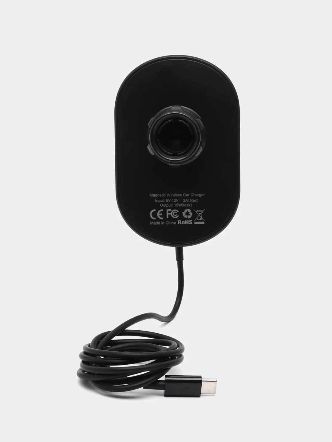 Автомобильный держатель Hoco CA90 (MagSafe 15W, в дефлектор) Черный
