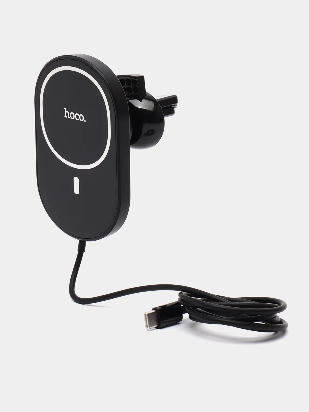 Автомобильный держатель Hoco CA90 (MagSafe 15W, в дефлектор) Черный