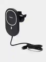 Автомобильный держатель Hoco CA90 (MagSafe 15W, в дефлектор) Черный