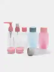 Розовый набор дорожных флаконов