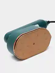 Тёмно-зелёный мини-утюг для одежды, дорожный, с поворотной ручкой, отпариватель