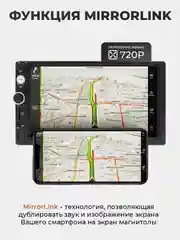 Угольный магнитола 2 DIN c пультом ДУ, экран 7", Bluetooth, USB, AUX