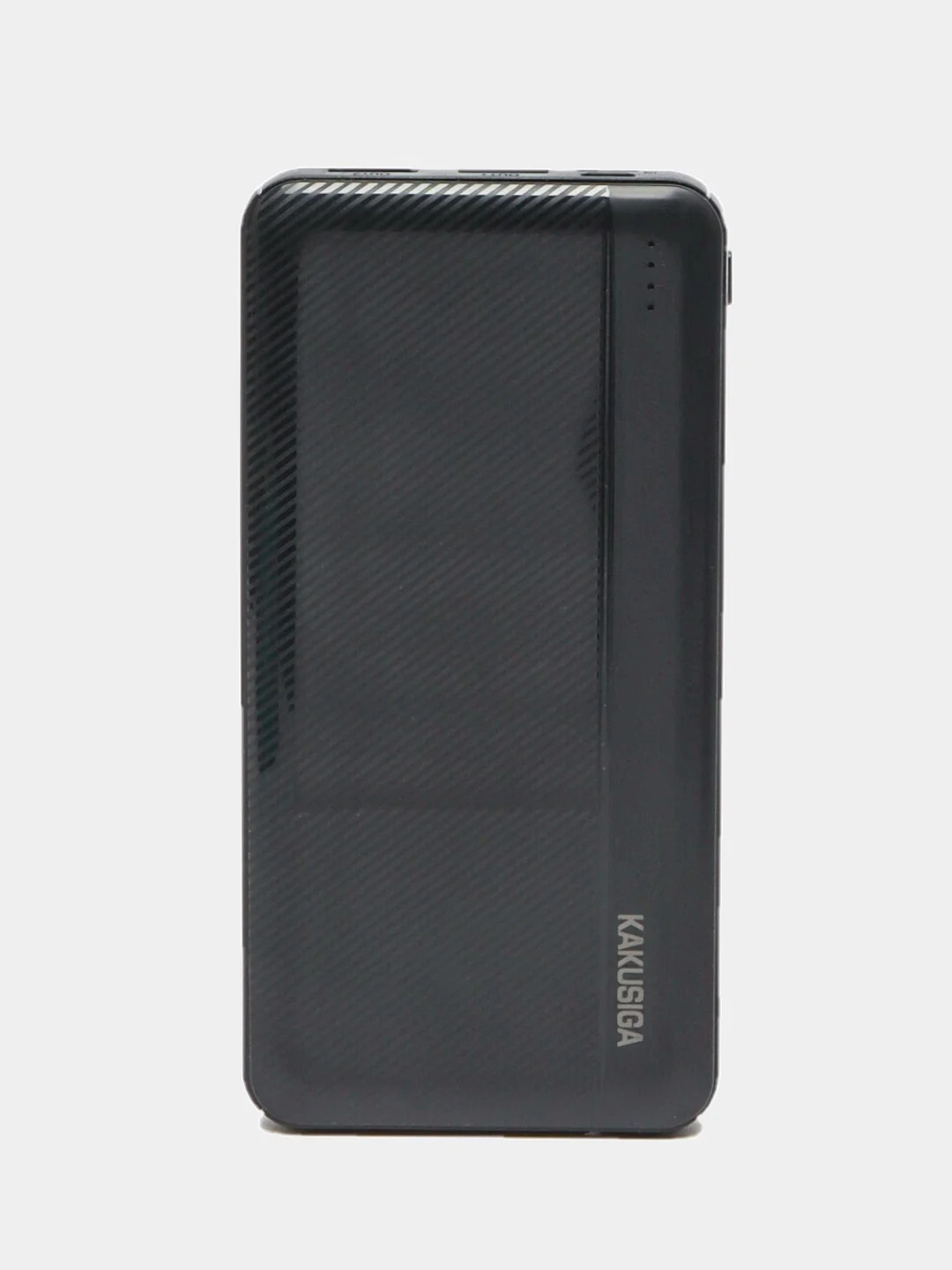 Черный портативный внешний аккумулятор Powerbank Kakusiga, 10000 мА/ч, USB