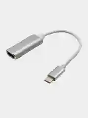 Переходник USB Type-C - DisplayPort - серебристый, 4K