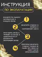Сушилка для обуви электрическая / Сушка в обувь / сухая обувь / сушилка 220 В