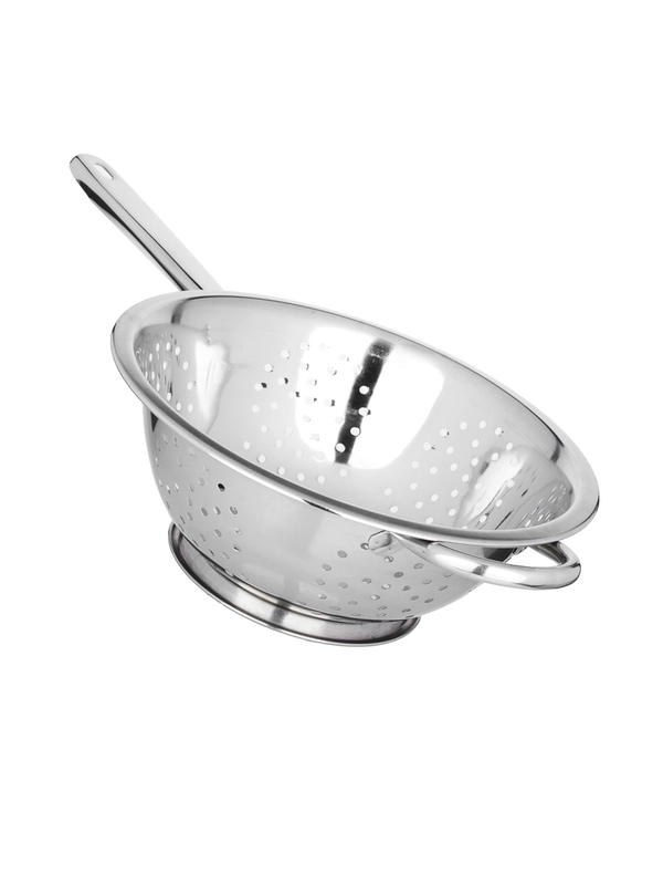 Дуршлаг с ручкой на ножке, нержавеющая сталь, 24 см