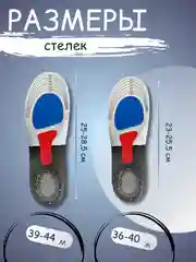 Стельки для обуви спортивные, амортизирующие, дышащие, унисекс