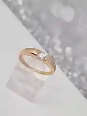 Медный кольцо обручальное с камнем, двойное, с восьмеркой