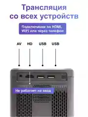 Серый проектор-домашний кинотеатр Frbby P20 PRO c Wi Fi + Bluetooth , 1920x1080 4K HD Android TV